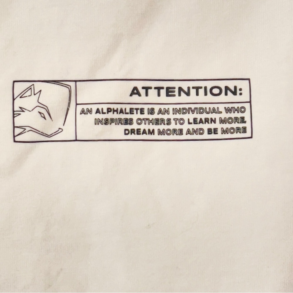 Alphalete White Crop Graphic Tee - Picture 2 of 4